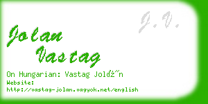 jolan vastag business card